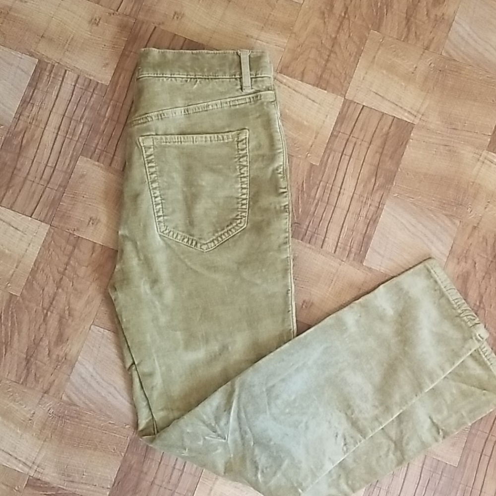 Green velvet skinny jeans free people
